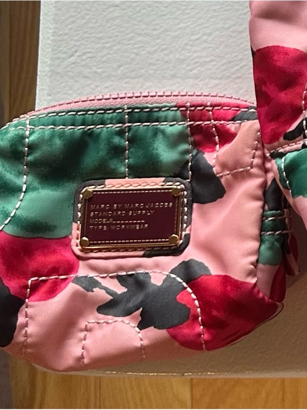Marc Jacobs Quilted Floral Tote With Matching Pouch - Picture 5 of 7